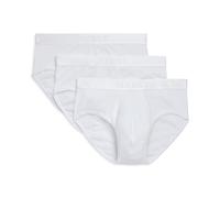 2(X) IST Lot de 3 Slips Blancs en Coton Pima
