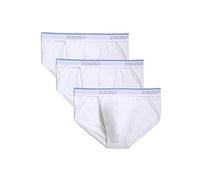 2(X)IST Lot de 3 Slips de Sport en Coton Extensible pour Homme, Blanc, Medium