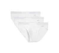 2(X) IST Lot de 3 Slips Invisibles en Coton Stretch pour Homme, Blanc Sliq, M