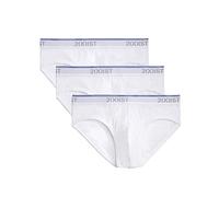 2(x)ist Lot de 3 slips pour homme en coton extensible - Blanc - Large