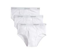 2(X)IST mens Essential Cotton Fly Front Brief 3-pack Underwear, Pure White, 34 US