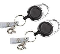 2 X Jojo Key Or Jojo Id Card With Extra Strong Spring And Tear Resistant Lanyard With Belt Clip,Key Ring And Textilene Reinforced Tab