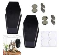 2 x Jumping Spider Cage - Kit de terrarium d'araignée pour animaux exotiques | Habitat de Mantis priant, enclos de tarentule arboricole, habitat de grenouille