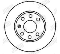2 x JURID 561248JC Disque de frein pour BUICK (SGM),CHEVROLET,DAEWOO,FSO,OPEL,VA