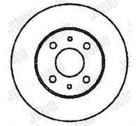 2 x JURID 561329JC Disque de frein pour ALFA ROMEO,FIAT,LANCIA