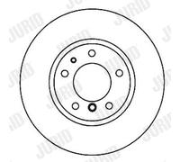 2 x JURID 561963JC Disque de frein pour CHRYSLER,MERCEDES-BENZ