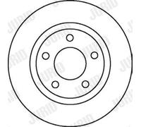 2 x JURID 562060JC Disque de frein pour AUDI,VW