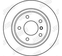 2 x JURID 562094JC Disque de frein pour BMW