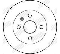 2 x JURID 562181JC Disque de frein pour MAZDA,OPEL,VAUXHALL
