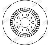 2 x JURID 562218JC Disque de frein pour VOLVO