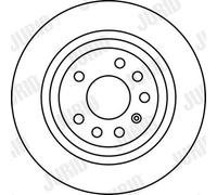 2 x JURID 562220JC Disque de frein pour CADILLAC,CHEVROLET,FIAT,OPEL,SAAB,VAUXHA