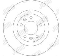 2 x JURID 562253JC Disque de frein pour CITROËN,PEUGEOT,SAAB