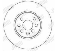 2 x JURID 562278JC Disque de frein pour OPEL,VAUXHALL