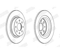 2 x JURID 562305JC Disque de frein pour ABARTH,FIAT,OPEL