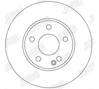 2 x JURID 562309JC Disque de frein pour MERCEDES-BENZ