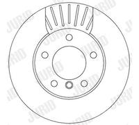 2 x JURID 562313JC Disque de frein pour BMW