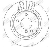 2 x JURID 562316JC Disque de frein pour BMW