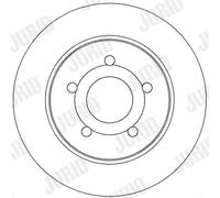 2 x JURID 562361JC Disque de frein pour FORD