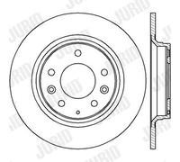 2 x JURID 562416JC Disque de frein pour MAZDA