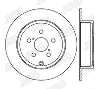 2 x JURID 562418JC Disque de frein pour TOYOTA