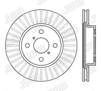 2 x JURID 562421JC Disque de frein pour DAIHATSU,TOYOTA