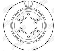 2 x JURID 562777JC Disque de frein pour MITSUBISHI
