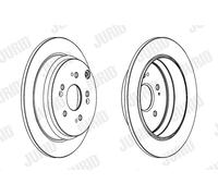 2 x JURID 562884JC Disque de frein pour HONDA