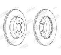 2 x JURID 562944JC Disque de frein pour HYUNDAI,KIA