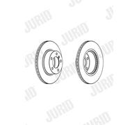 2 x JURID 562976JC Disque de frein pour BMW