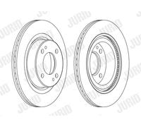 2 x JURID 563121JC Disque de frein pour MITSUBISHI