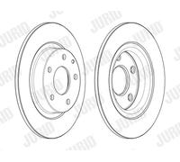2 x JURID 563131JC Disque de frein pour MAZDA