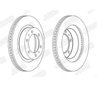 2 x JURID 563183JC Disque de frein pour TOYOTA