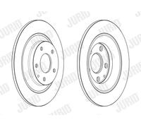 2 x JURID 563232JC Disque de frein pour MAZDA