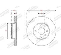 JURID 563342JC Disque de frein