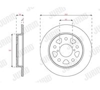 Jurid Disque de frein 563585JC