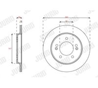 Disque de frein JURID 563592JC