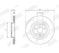 2 x JURID 563639JC Disque de frein pour JAGUAR,LAND ROVER