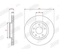 2x Disque de frein ventilé 563678JC JURID pour MAZDA CX-30 3 A trois volumes