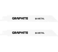 2 x lames de scie en graphite acier, acier inoxydable, plastique, bois | Taille 150 x 20 x 0.9 mm 10/14TPI BI-METAL