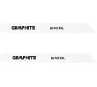 2 x lames de scie en graphite acier, acier inoxydable, plastique, bois | Taille 225 x 20 x 0.9 mm, 14TPI BI-METAL