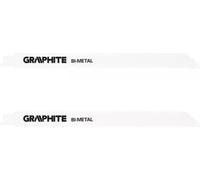 2 x lames de scie en graphite acier, acier inoxydable, plastique, bois | Taille 300 x 20 x 0.9 mm, 14TPI BI-METAL
