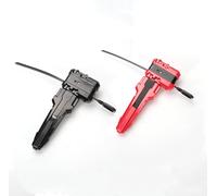 2 X Lanceur avec Grip et toupie,toupies Starter Pack,Lanceur de X Gyros,Compatible avec Les gyroscopes de la série X,Noir Rouge Set