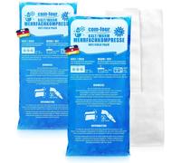 2 X Large Multi-Pack Packs With Reusable Fleece Cover,High End Cold And Hot Compresses With Cool Gel Pack,Protective Cover With Elastic Band,29 X 12 Cm