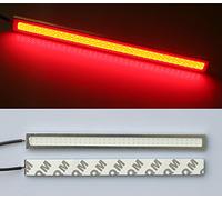 2 x LED COB voiture DRL de circulation diurne Jour FAH rleuchten brouillard lampe 12 V Rouge 17 cm 420lm