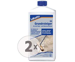 2 x LITHOFIN MN Nettoyant et dissolvant la saleté - Nettoyant pour pierre naturelles - 1 L - Concentré - Stark wirkend