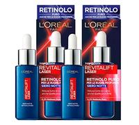 2 x L'Oréal Paris Revitalift Laser Sérum Visage Nuit avec Rétinol Pur Réduit les rides profondes Effet Anti Âge - 2 flacons de 30 ml chacun