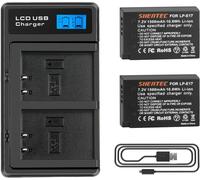 2 x LP-E17 Battery 1500 mAh Compatible with Canon LP-E17 Canon EOS M3 M5 M6 200D 750D 760D 800D Rebel T6i T6s 8000D 9000D Kiss X8i Kiss X9