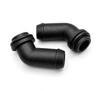 2 x LPG Autogas Réducteur de liquide de refroidissement coudé 11 mm avec joints toriques 90° en plastique pour réducteurs de gaz