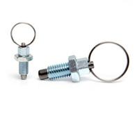 2 x M10 Index Piston avec bague à tirer à ressort rétractable Goupille de verrouillage
