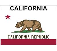 2 x Magnet California Aimant frigo Etat USA 2X Magnétique 5x3.5cm